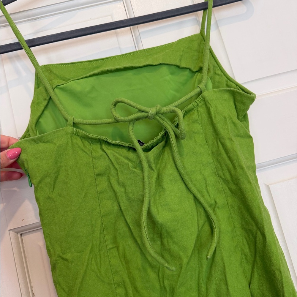 Urban Revivo Lime Green Drawstring Dress - Picture 5 of 7